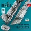 RESKIT RSU48-0388 F/A-18 Hornet (A, B, C, D & CF-18) wheel bays for Kinetic kit (3D printed) 1/48